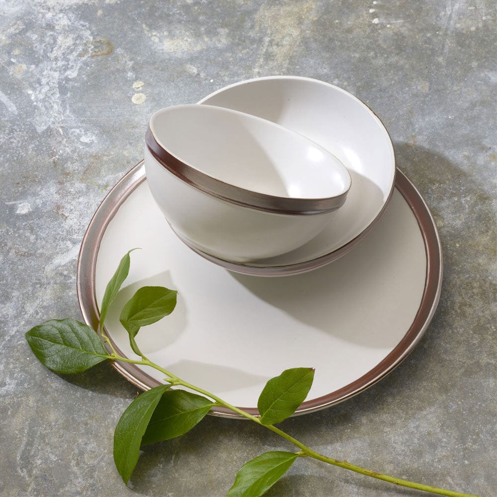 Miller White 12 Piece Dinnerware Set, Service for 4