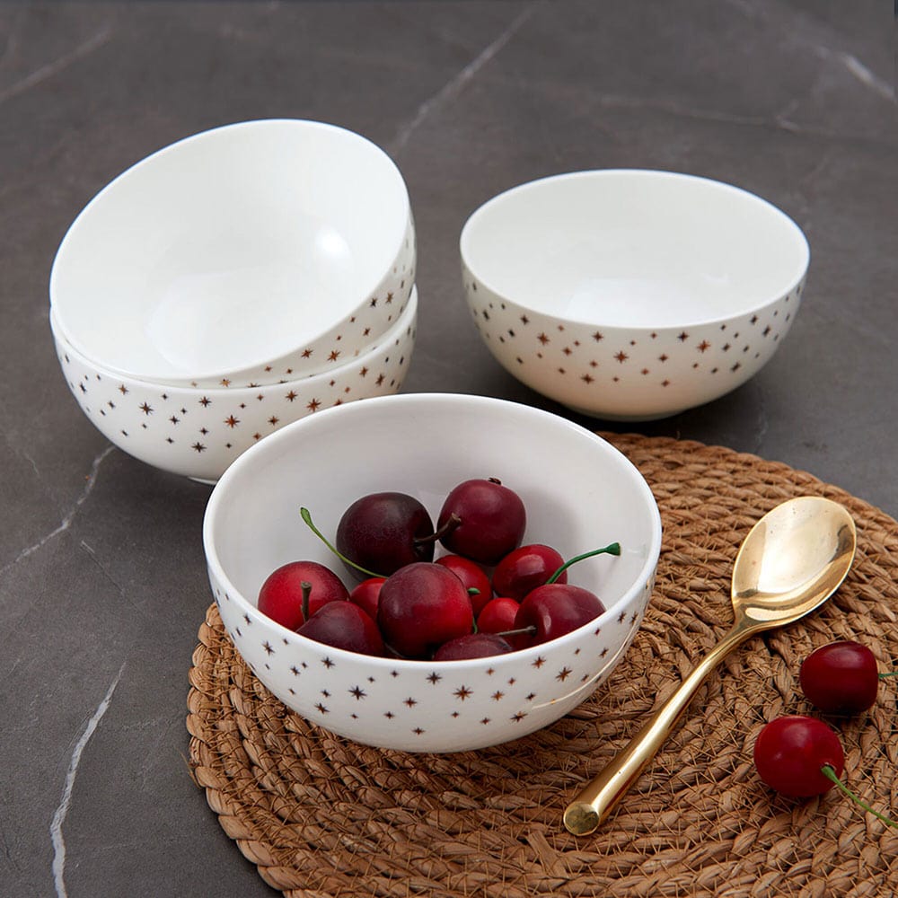 Millie Gold Set of 4 All Purpose Bowls