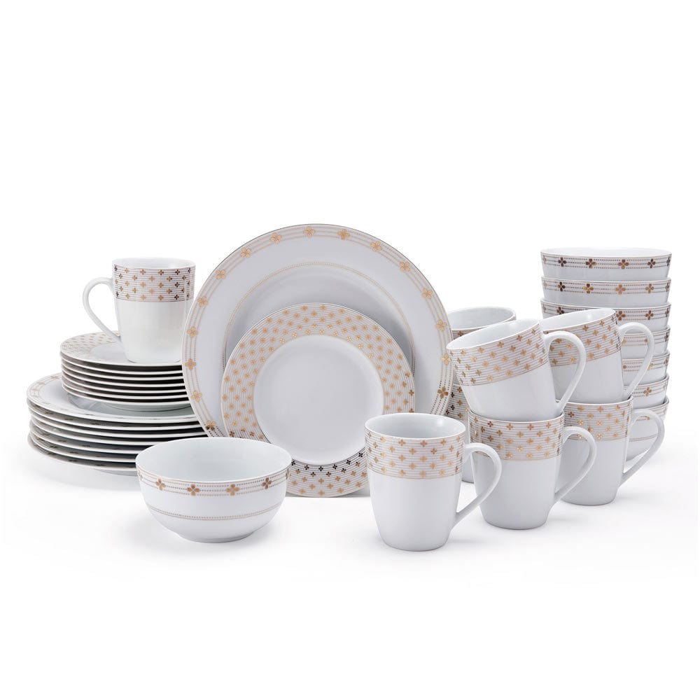 Modern Petals 32 Piece Dinnerware Set, Service for 8 – Mikasa