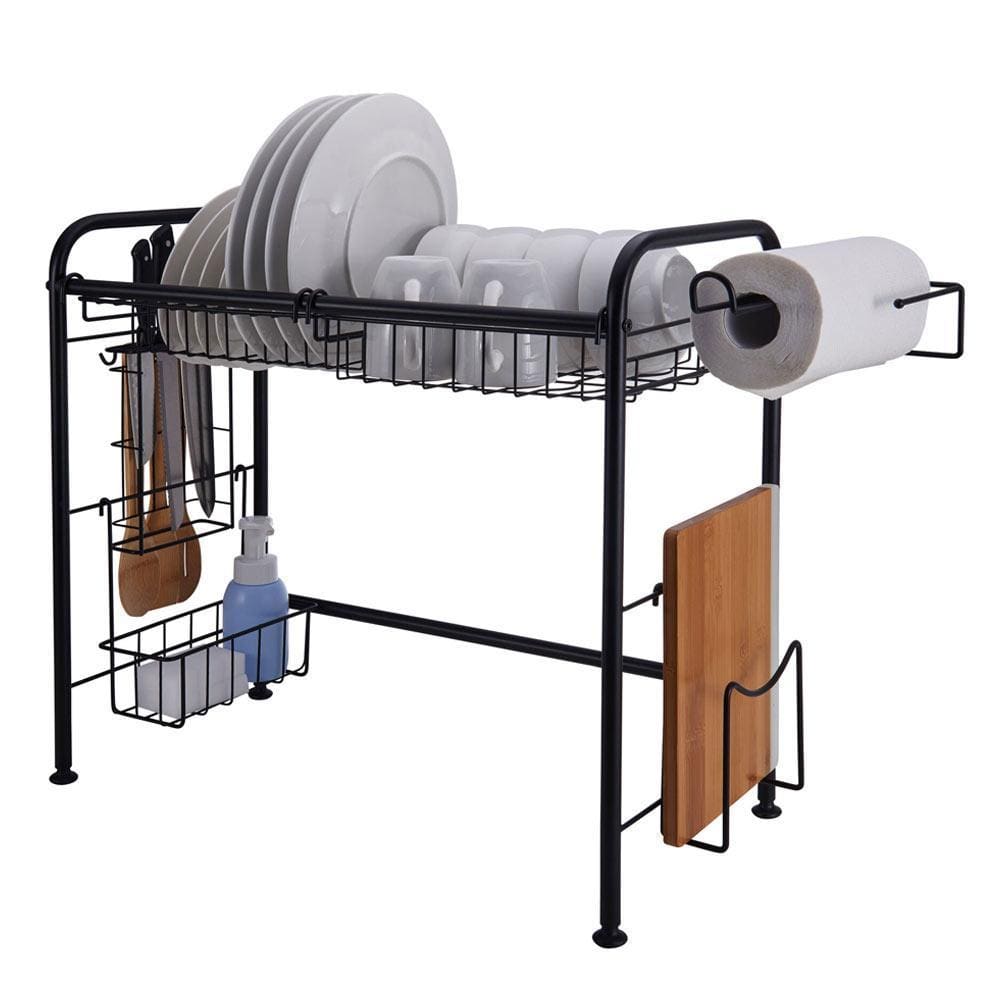 over the sink plant rack Gourmet Basics by Mikasa Black Over the Sink Organizer