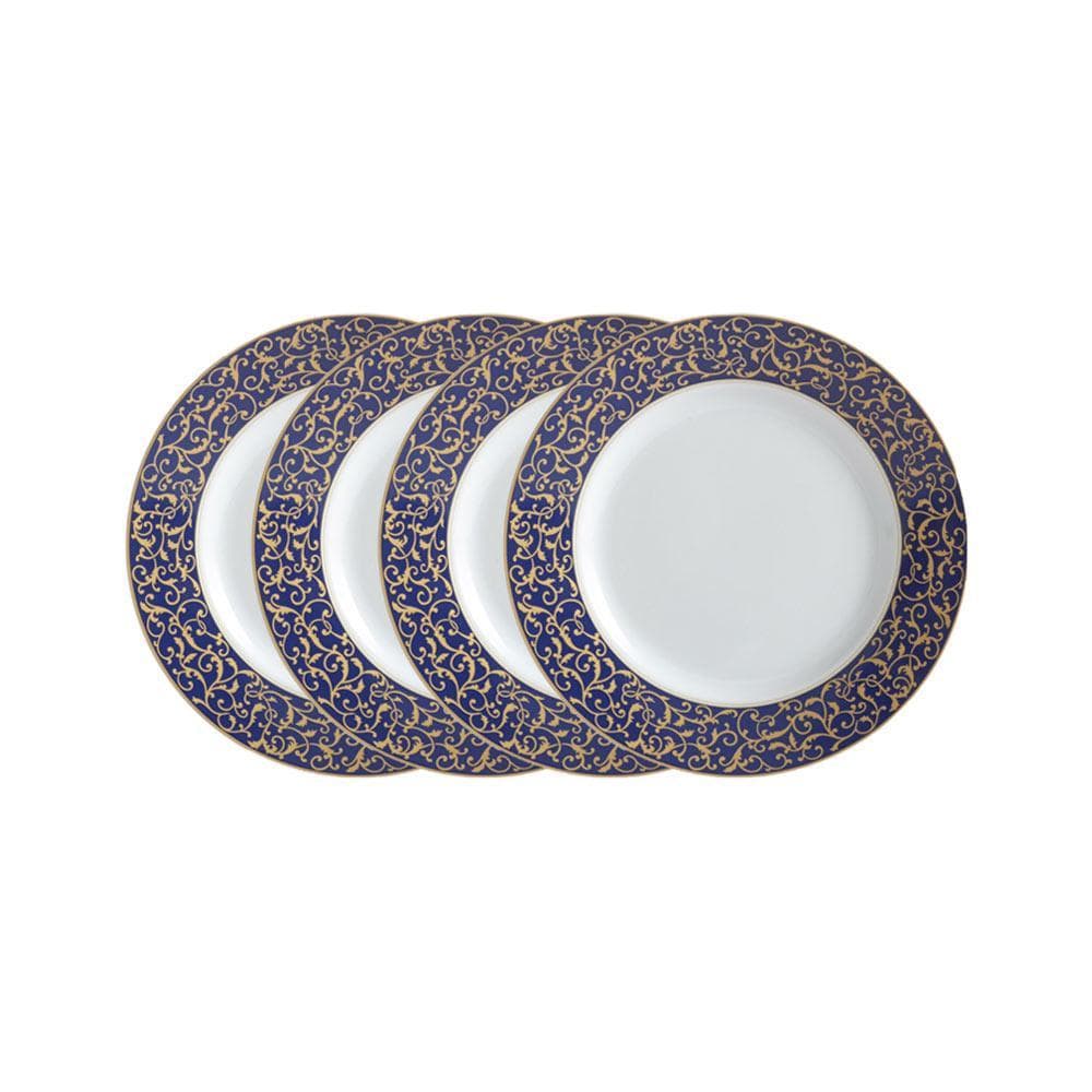 Parchment Cobalt Set of 4 Salad Plates