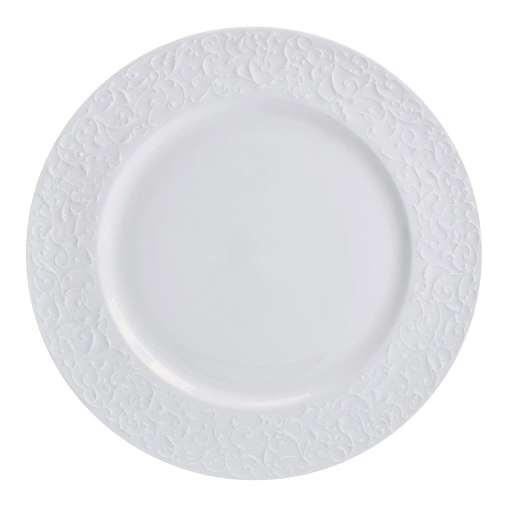 Parchment White 18 Piece Dinnerware Set, Service for 6