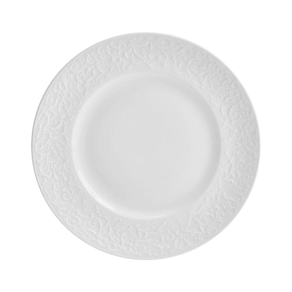 Parchment White 18 Piece Dinnerware Set, Service for 6