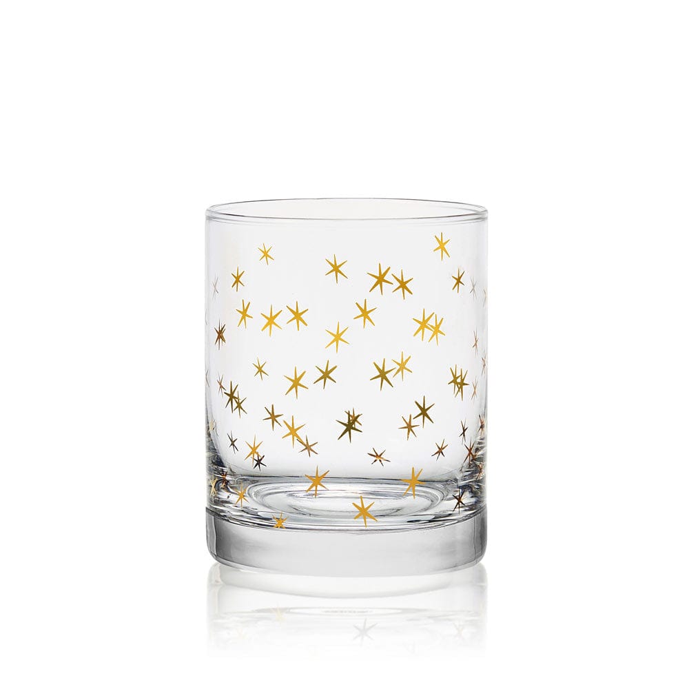 Party Set of 4 Double Old Fashioned Whiskey Glasses