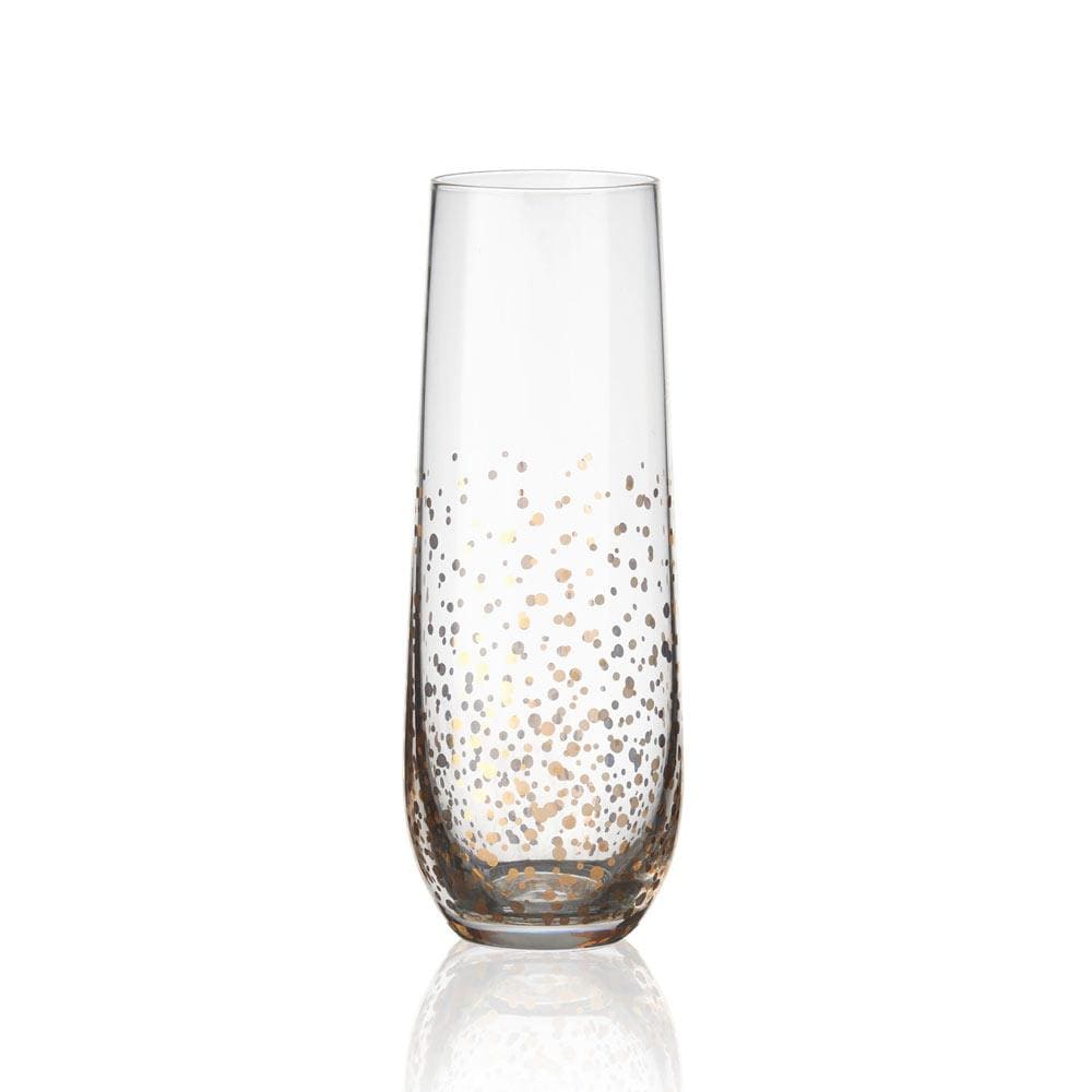 Cheers® Set of 4 Stemless Flute Glasses – Mikasa