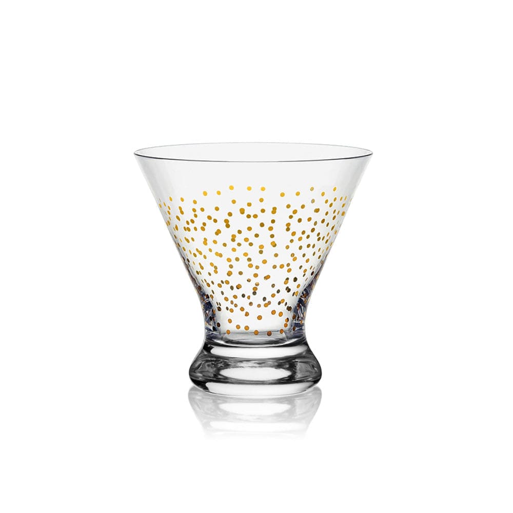 Party Set of 4 Stemless Martini Glasses