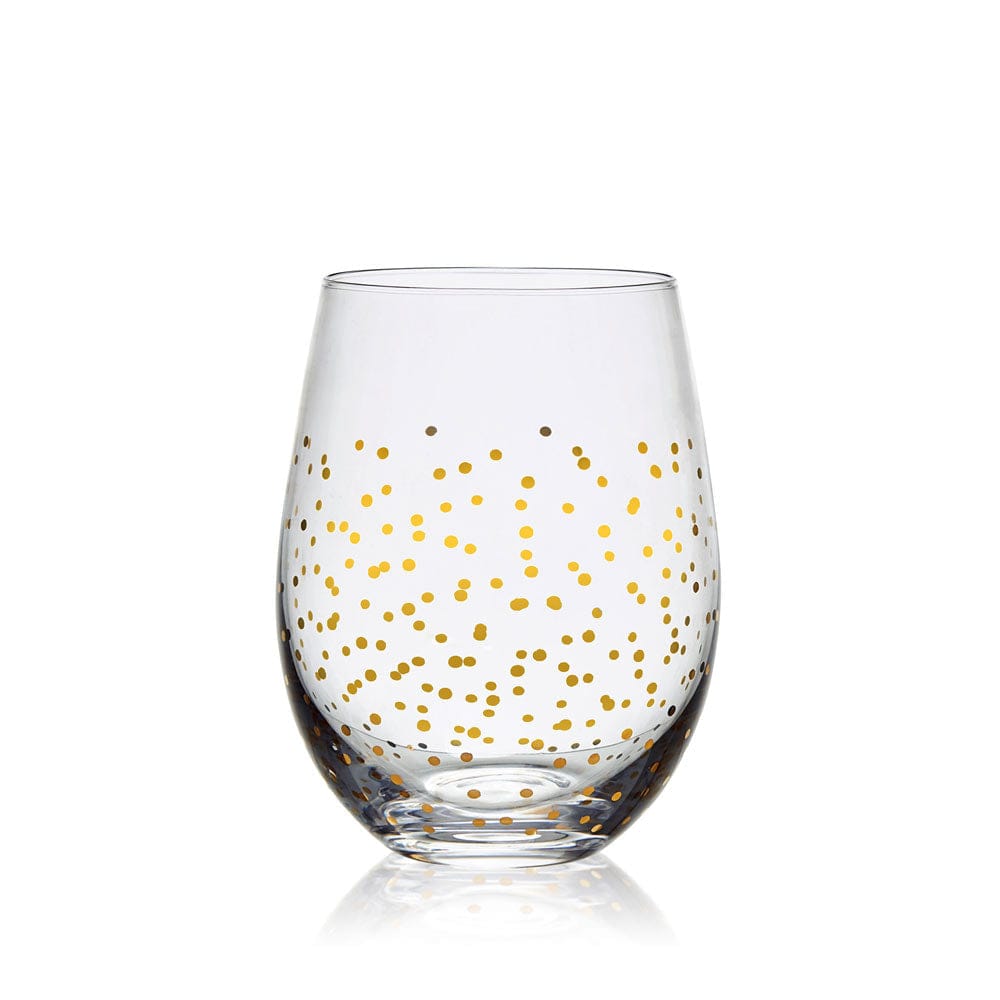 Party Set of 4 Stemless Wine Glasses