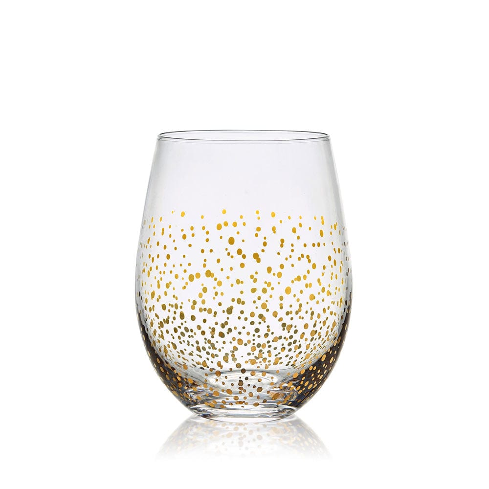 Party Set of 4 Stemless Wine Glasses