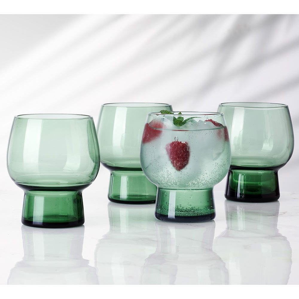 Phoebe Sage Set of 4 Double Old Fashioned Glasses