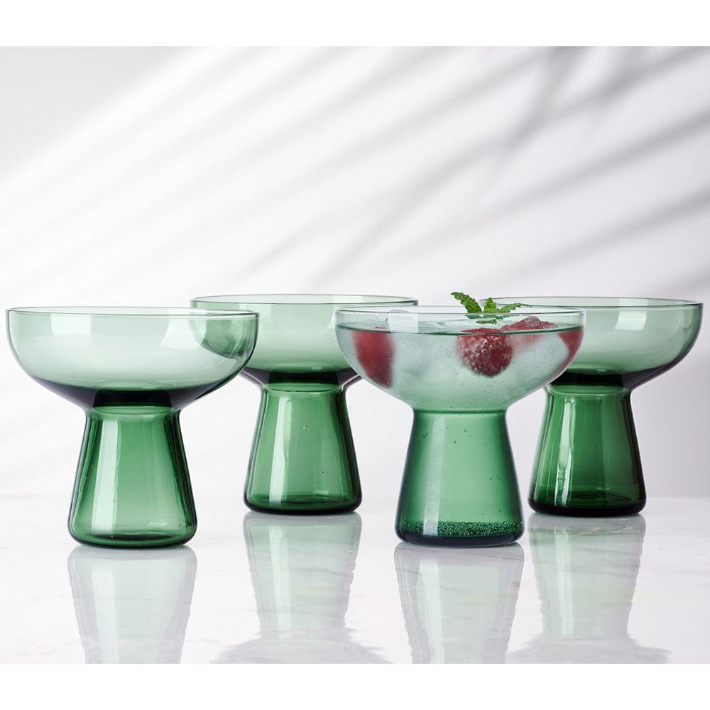 Phoebe Sage Set of 4 Margarita Cocktail Glasses