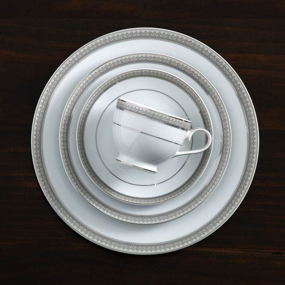 Platinum Crown 40 Piece Dinnerware Set, Service for 8