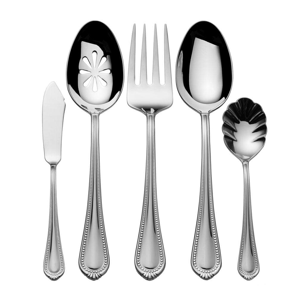 Regent Bead 65 Piece Flatware Set, Service for 12