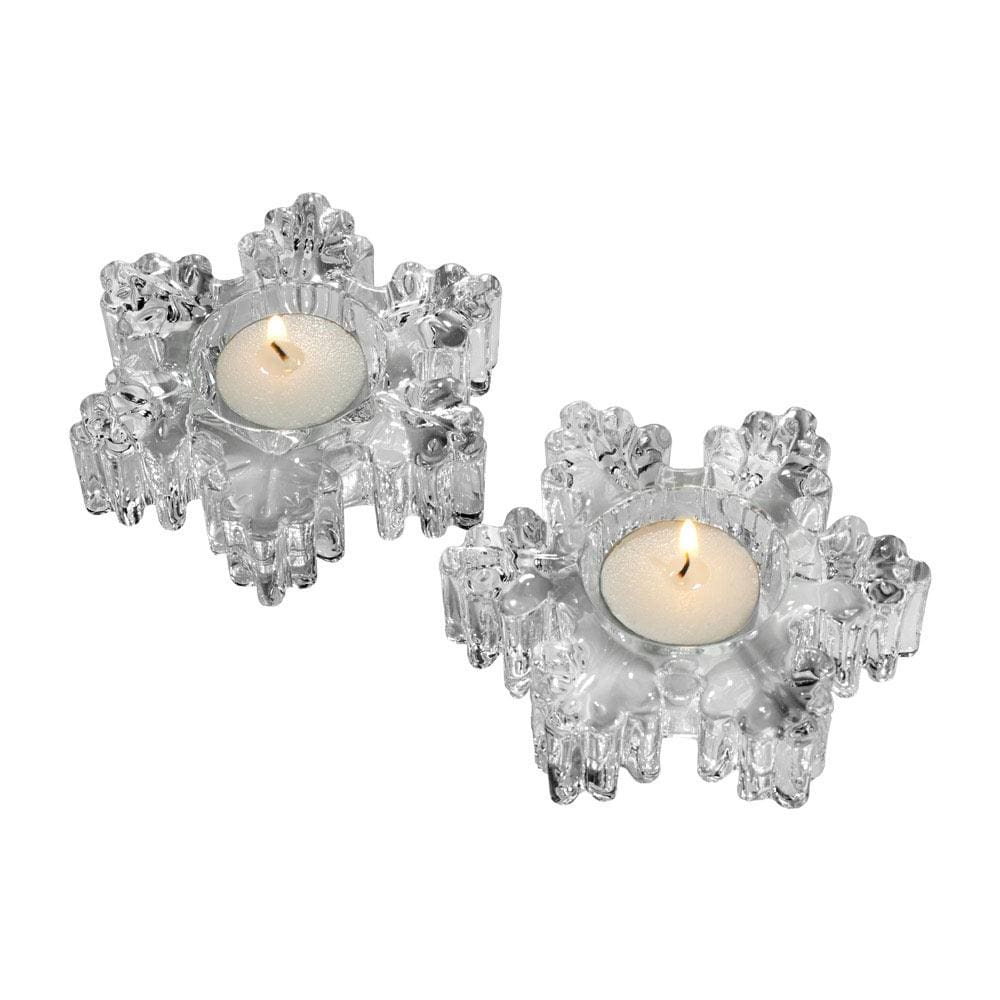 Rejoice Set of 2 Snowflake Tealight Holders