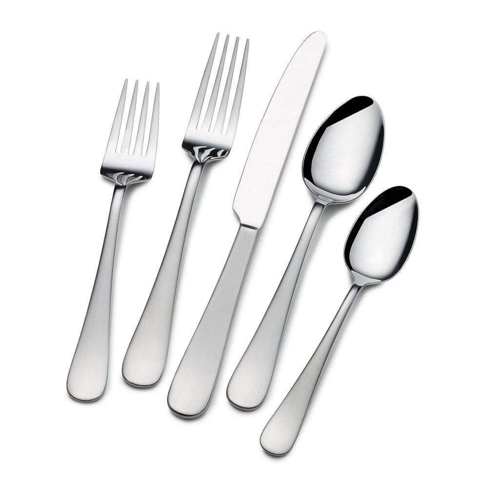 Satin Symmetry 20 Piece Flatware Set, Service for 4