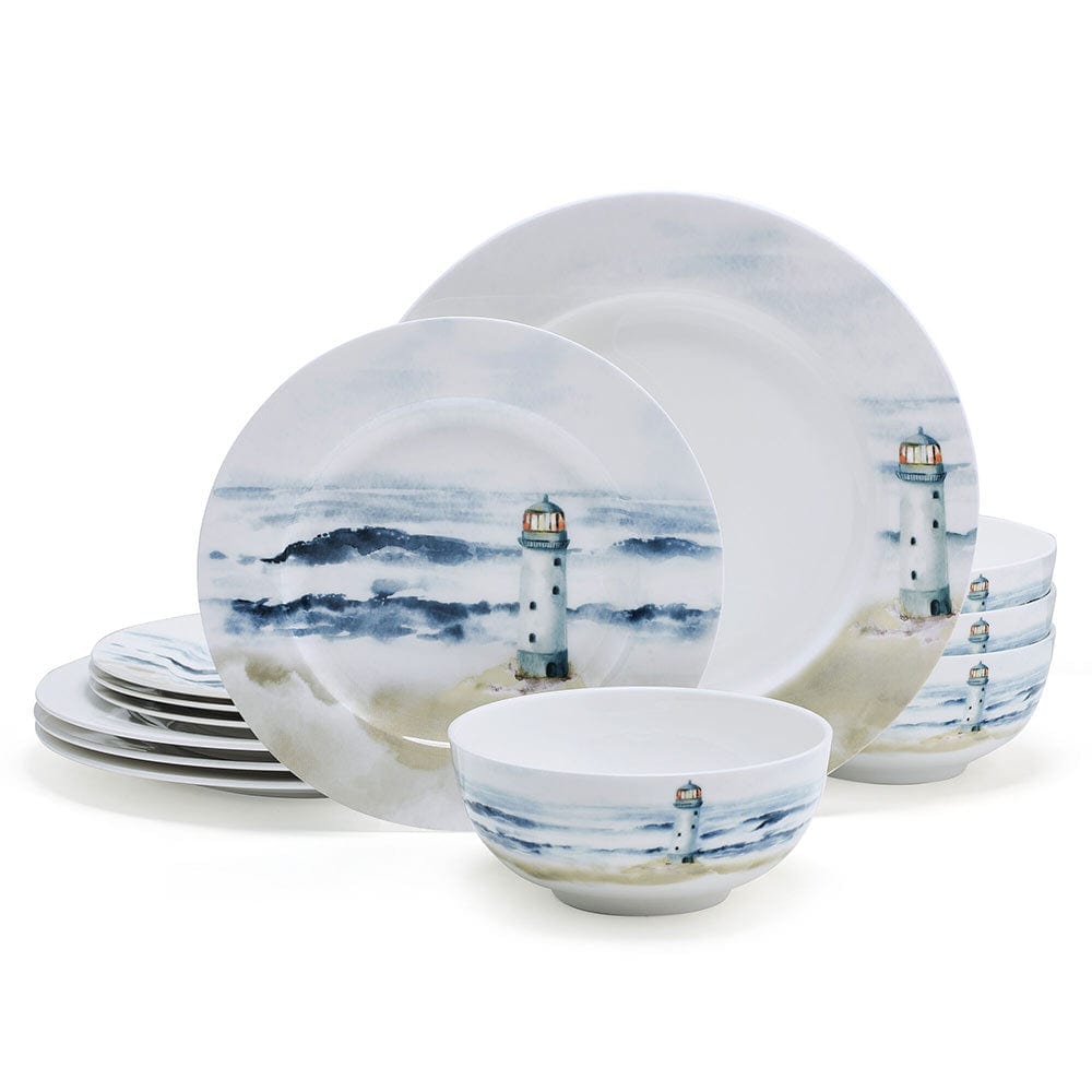 Seaside 12 Piece Dinnerware Set, Service for 4