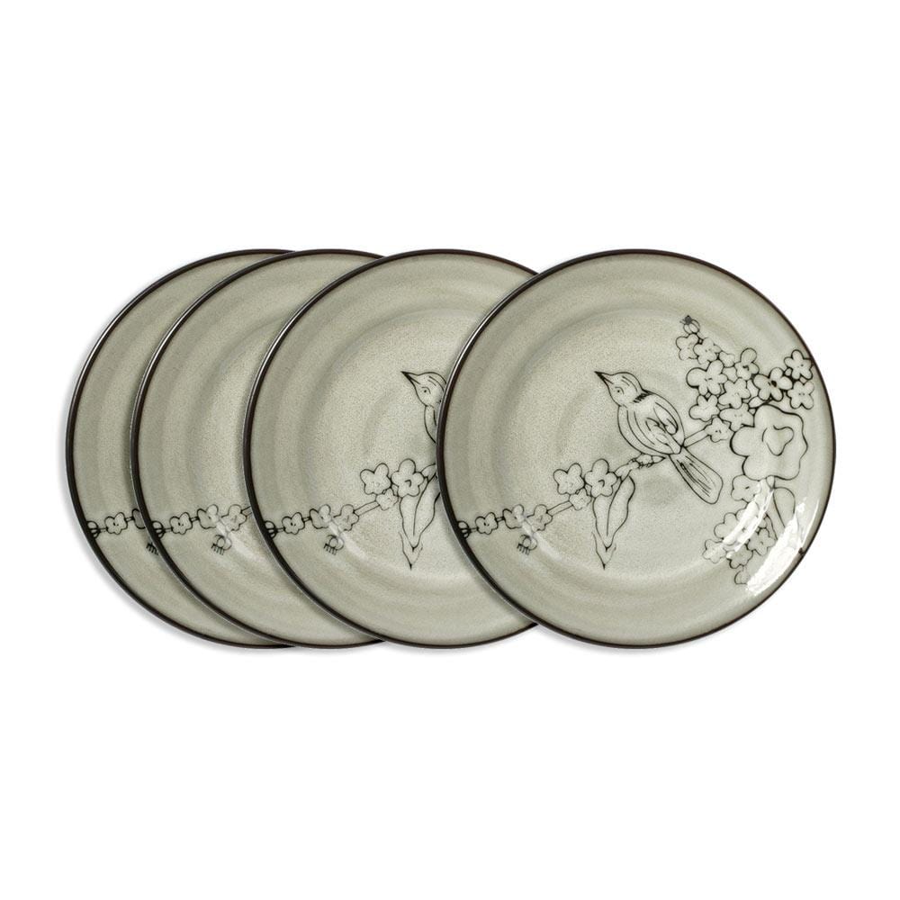 Song Bird Set of 4 Salad Plates