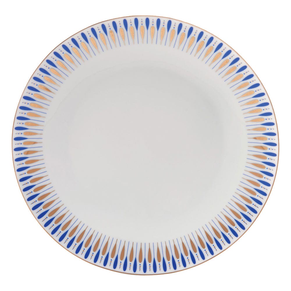 Starburst Blue 32 Piece Dinnerware Set, Service for 8
