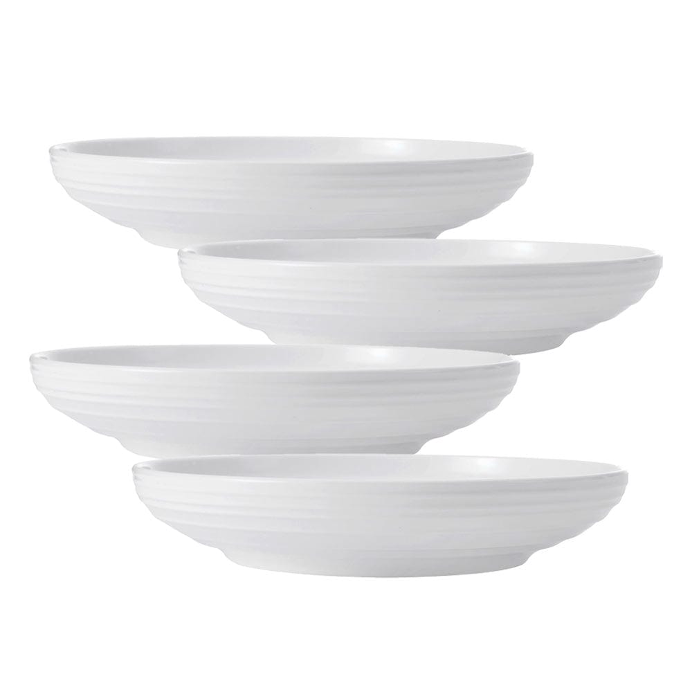 Swirl Bone Set of 4 Individual Pasta Bowls