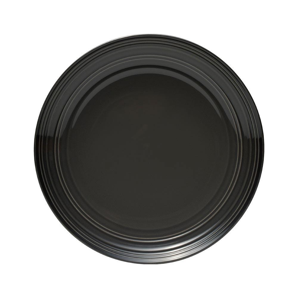 Swirl Black Coupe with Graphite Ombre Accent 4 Piece Place Setting