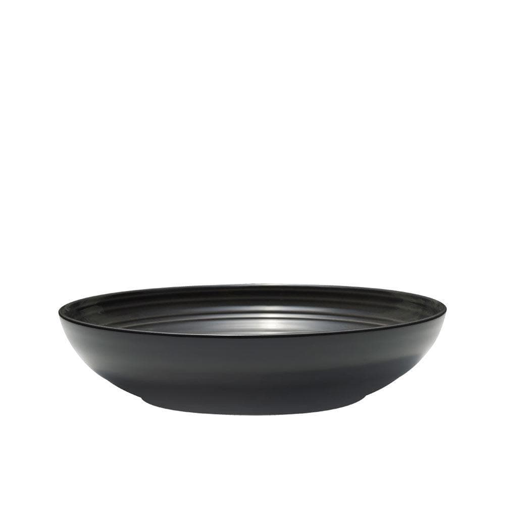 Swirl Black Coupe with Graphite Ombre Accent 4 Piece Place Setting
