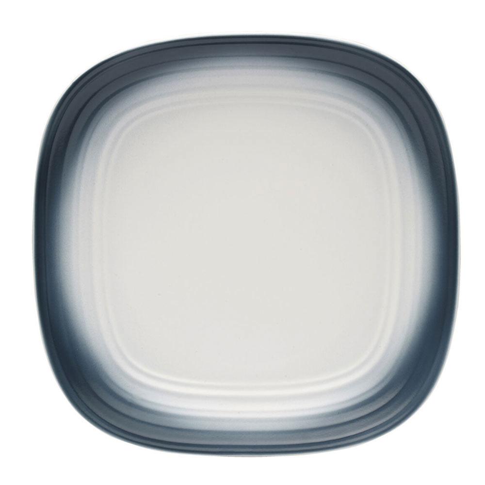 Swirl Ombre Blue Square 16 Piece Dinnerware Set, Service for 4