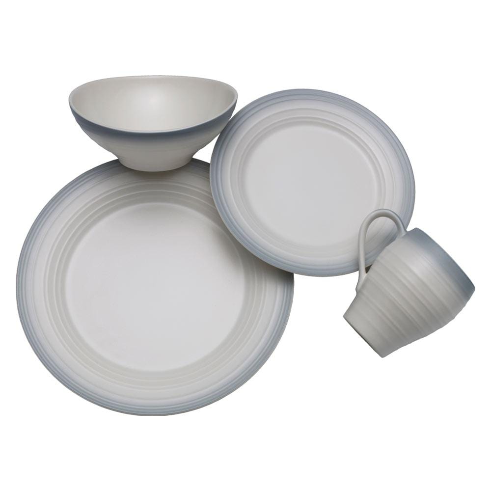 Swirl Ombre Grey 4 Piece Place Setting