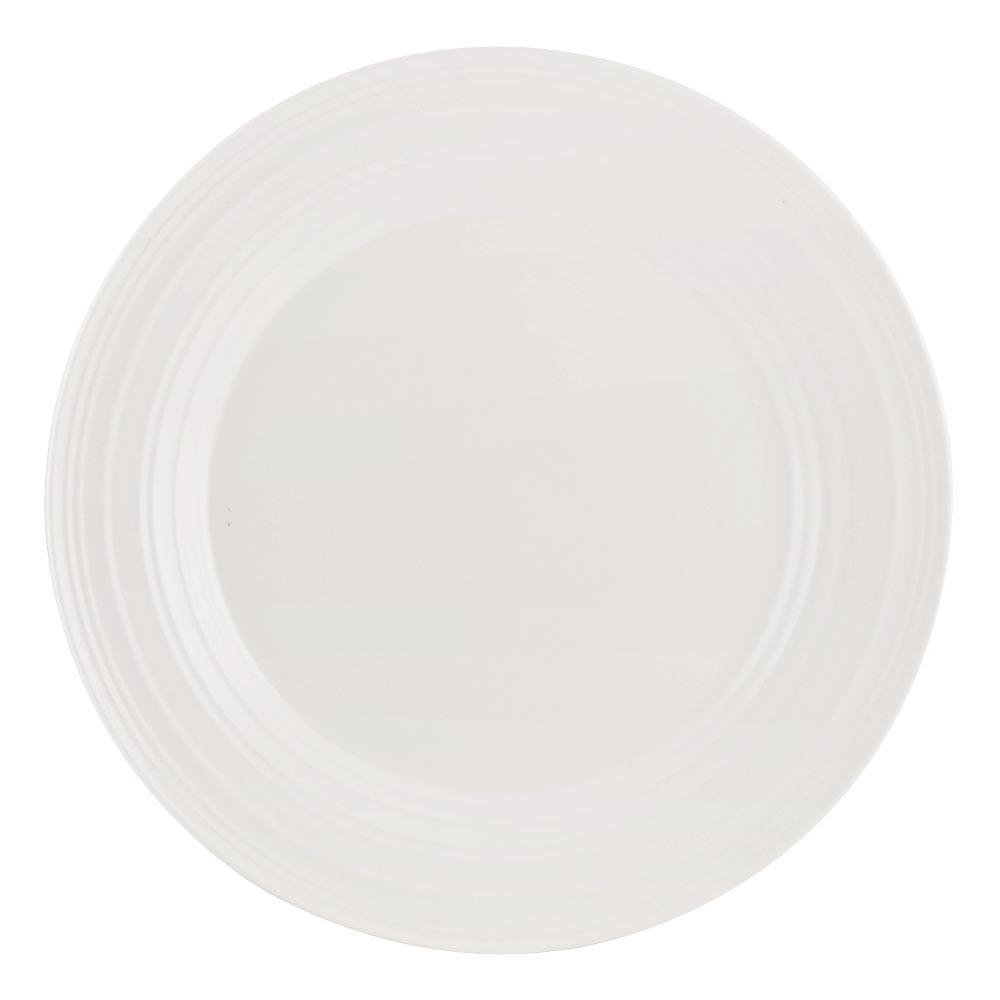 Swirl White 16 Piece Dinnerware Set, Service for 4