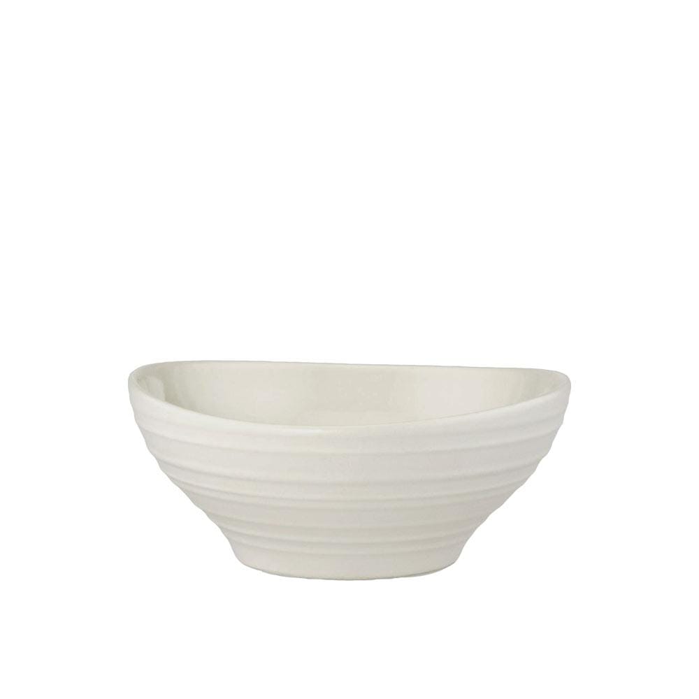 Swirl White Fruit Bowl