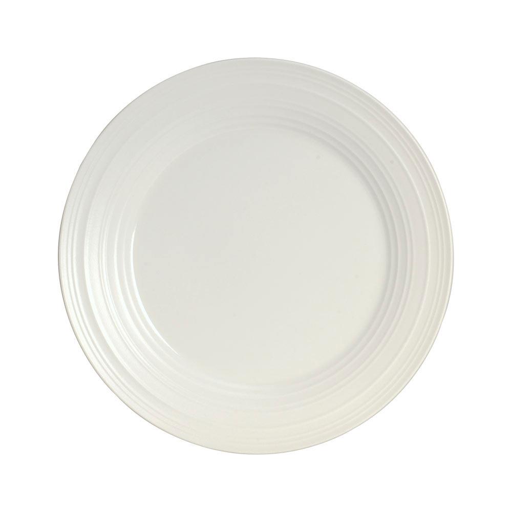Swirl White Salad Plate
