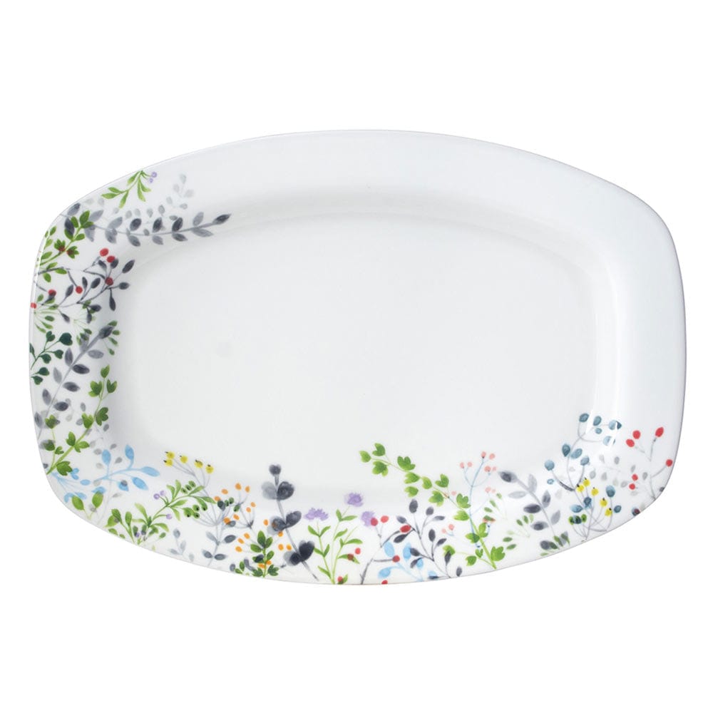 Tivoli Garden Rectangular Platter, 14.75 Inch