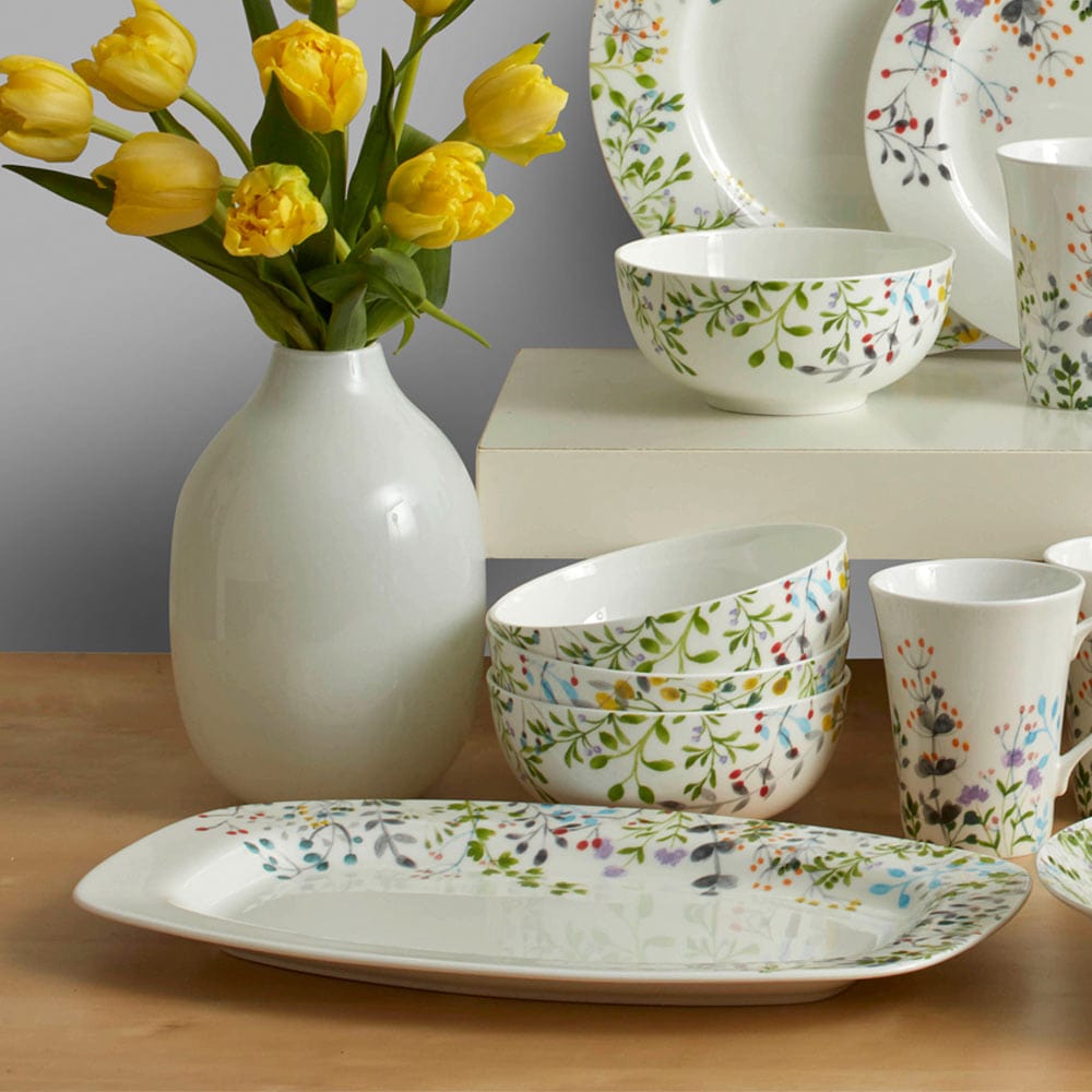 Tivoli Garden Rectangular Platter, 14.75 Inch