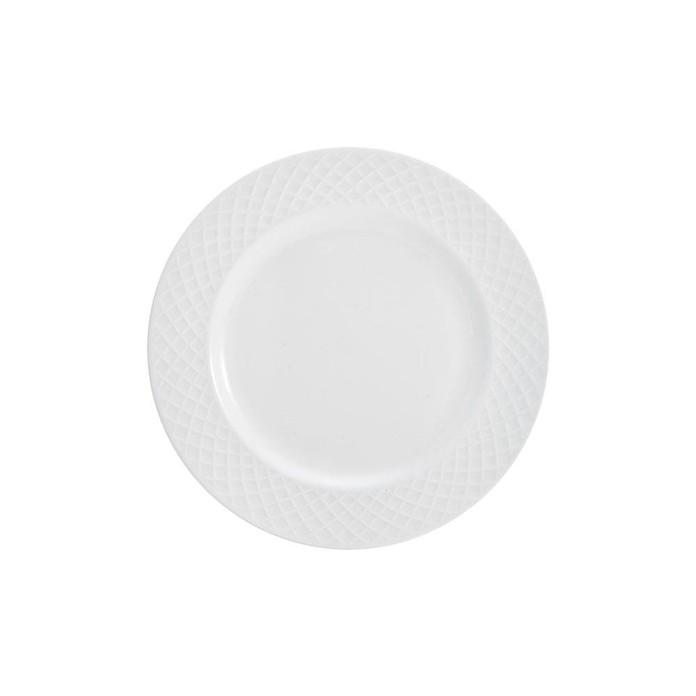 Trellis White 36 Piece Dinnerware Set, Service for 6
