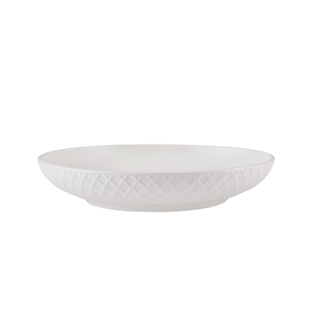 Trellis White Set of 4 Pasta Bowls