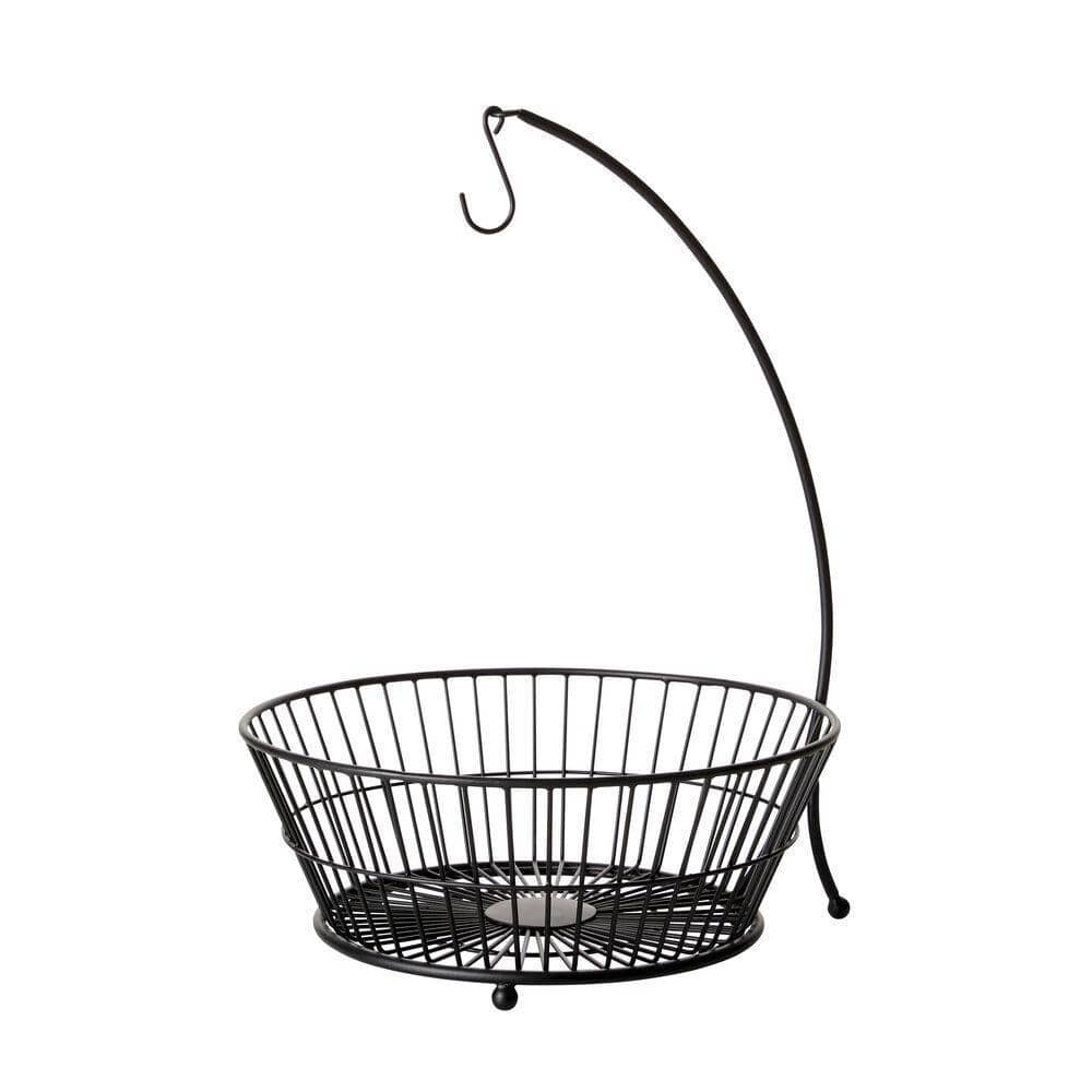 Tully 2 Tier Fruit Storage Basket with Banana Hook