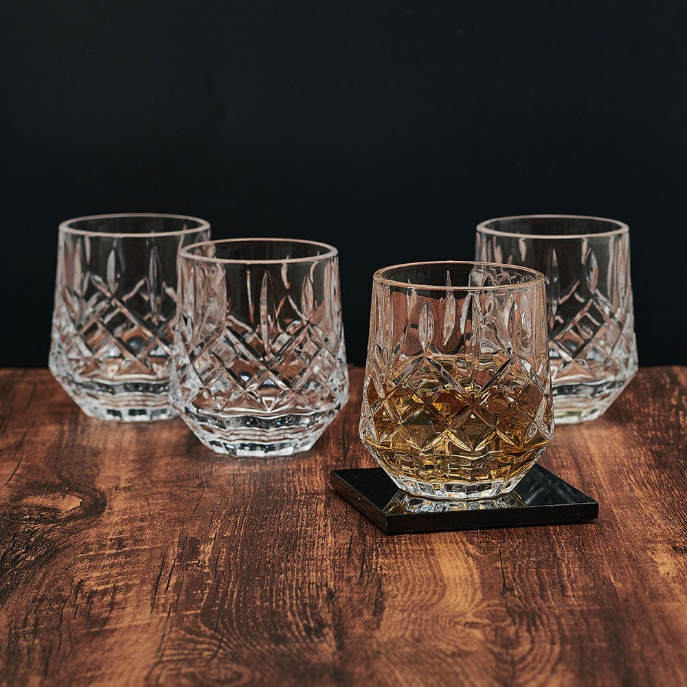 Wesley Set of 4 Double Old Fashioned Whiskey Glasses