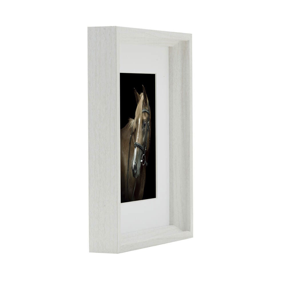 White 8 x 10 Gallery Frame, Matted to 5 x 7 Mikasa