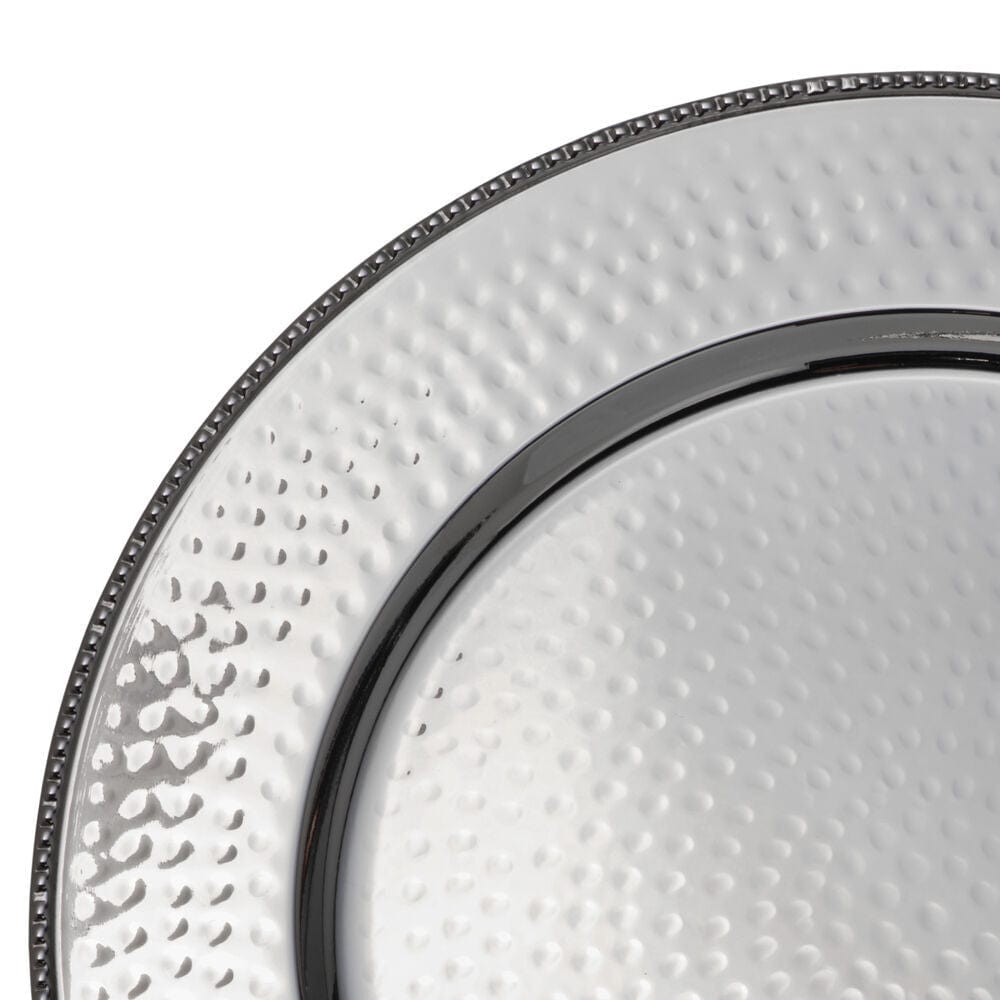 Silver Set of 4 Charger Plates