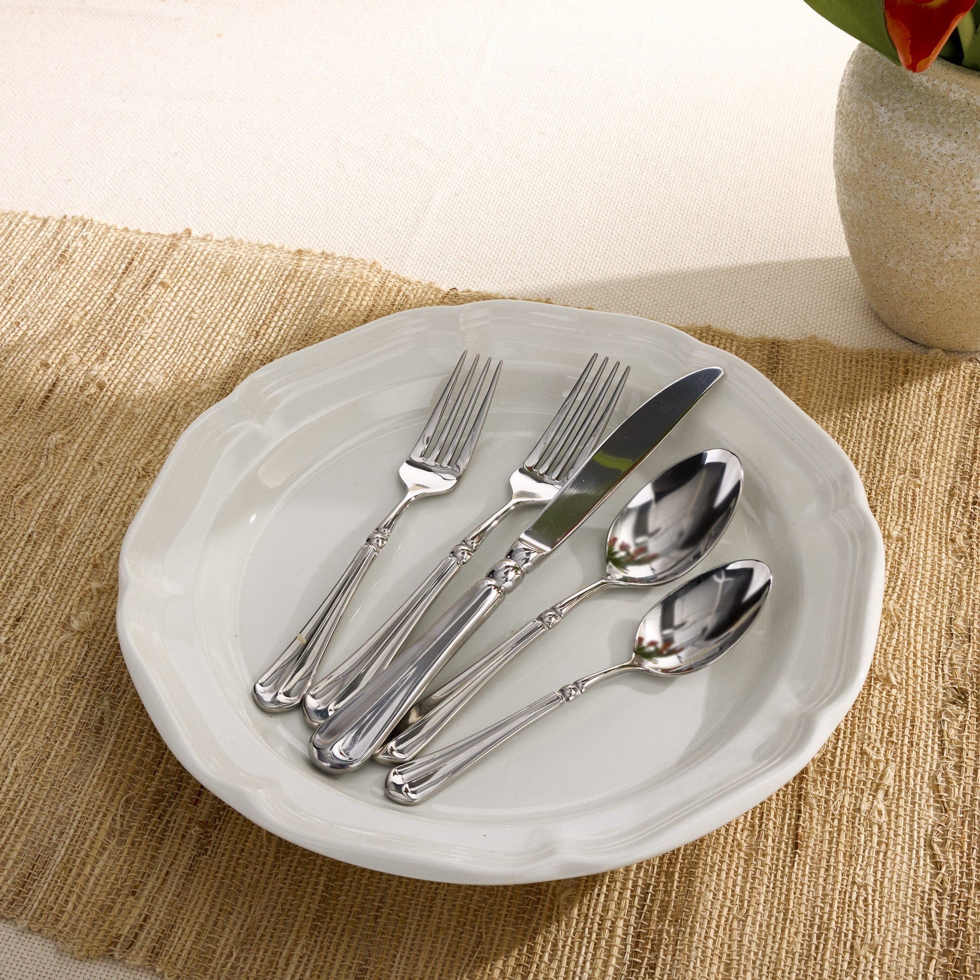 French Countryside® 65 Piece Flatware Set, Service for 12