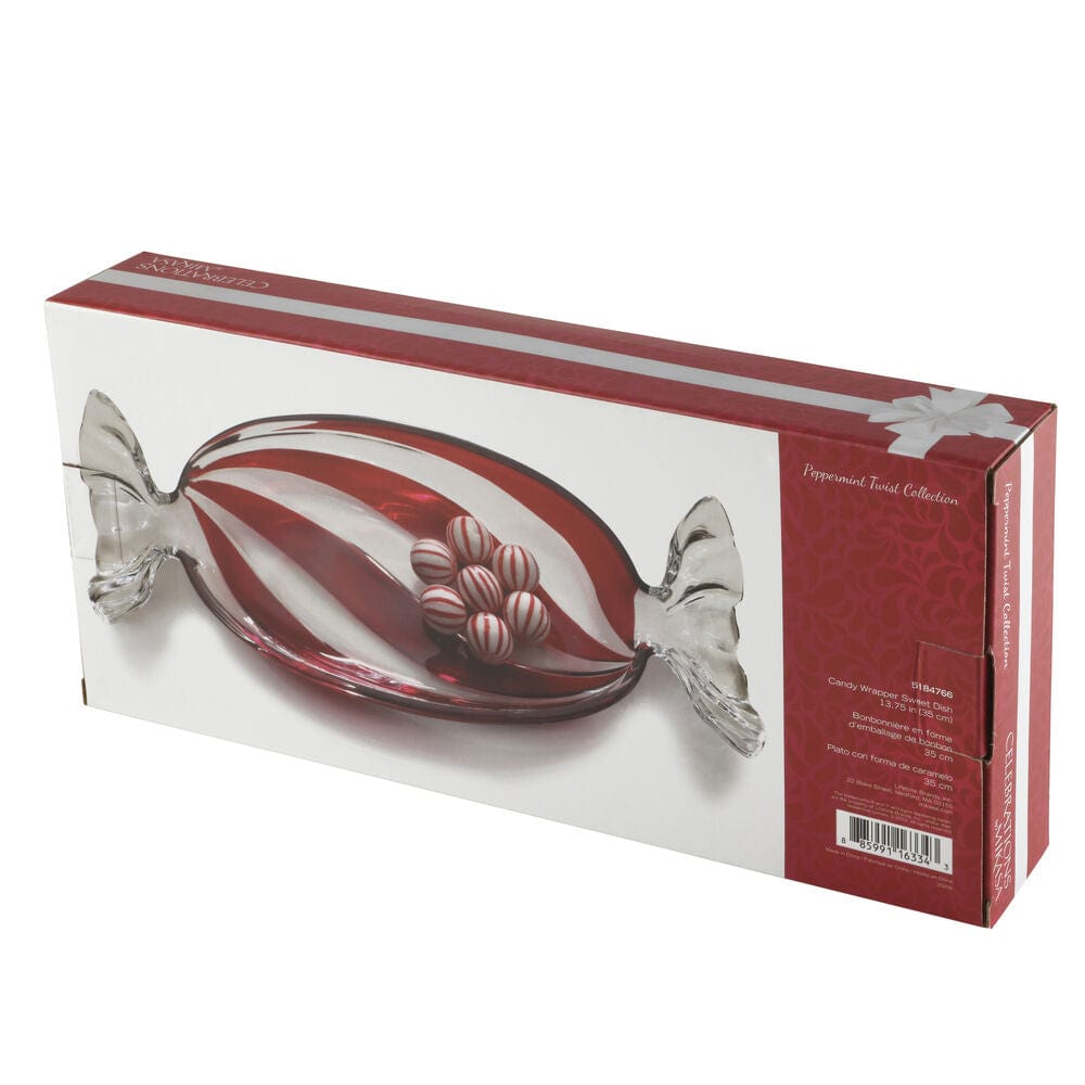 Peppermint Twist Holiday Candy Dish