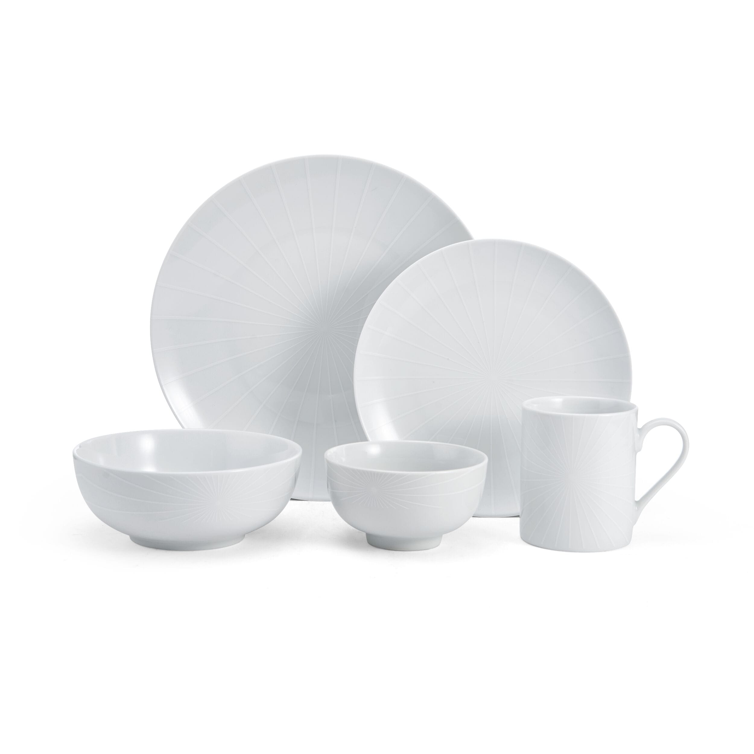 Cheers® White 40 Piece Dinnerware Set, Service for 8