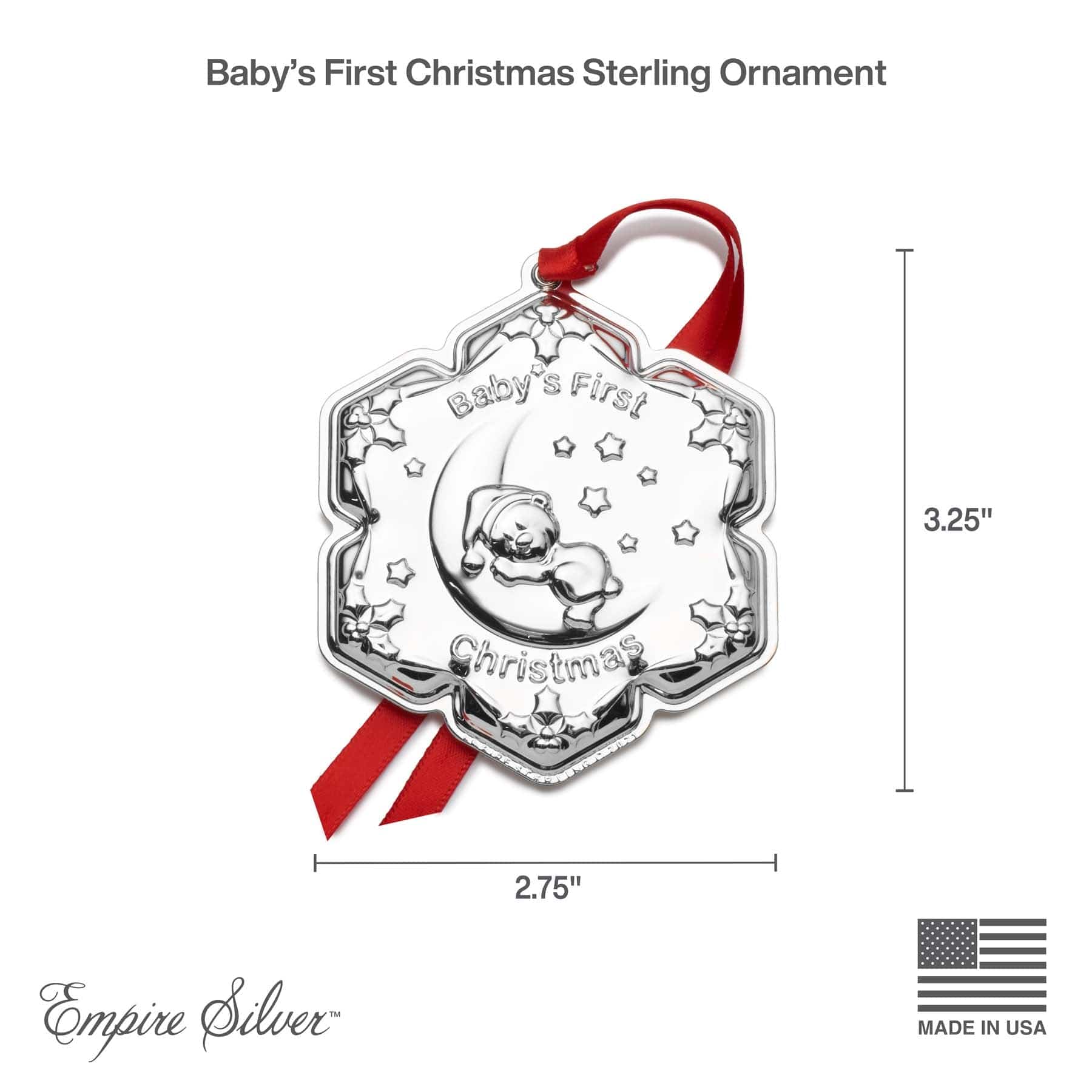 2025 Sterling Empire Baby's First Christmas Ornament