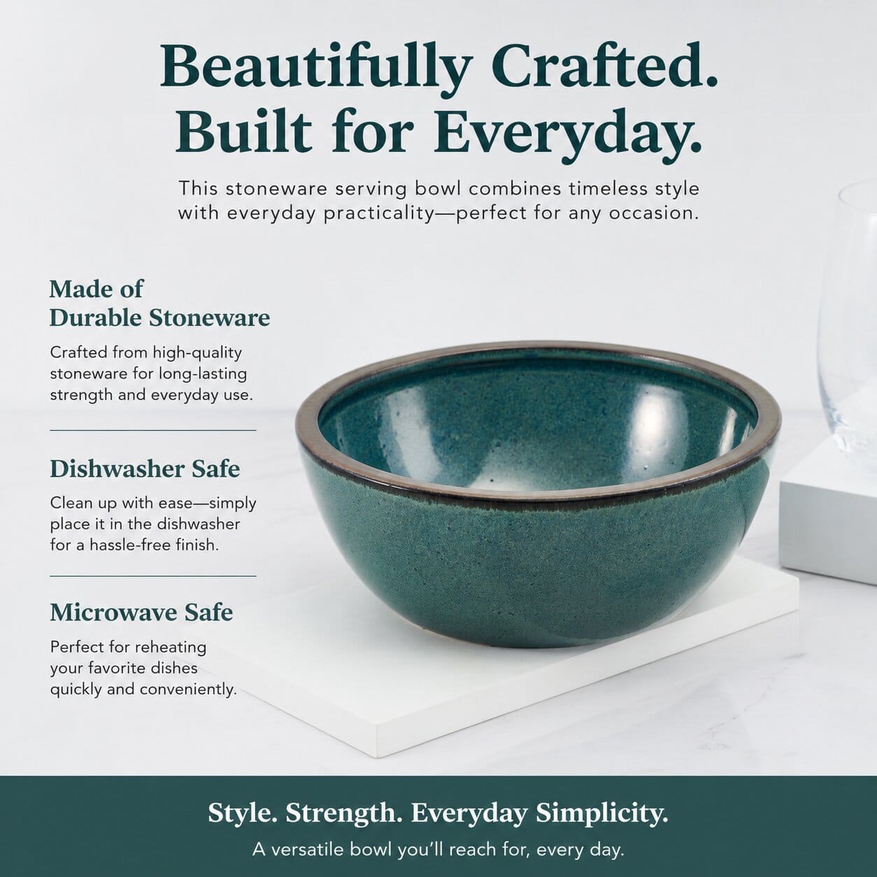 Barrett Green Vegetable Serve Bowl