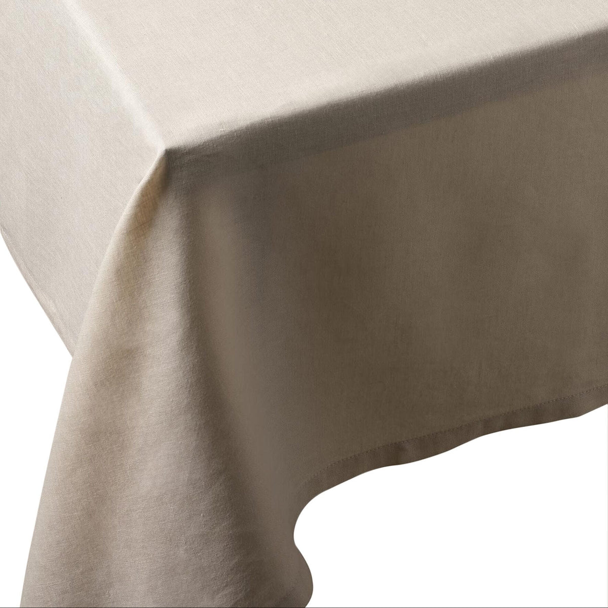 Dune Beige European Linen 55 x 110 Rectangular Tablecloth