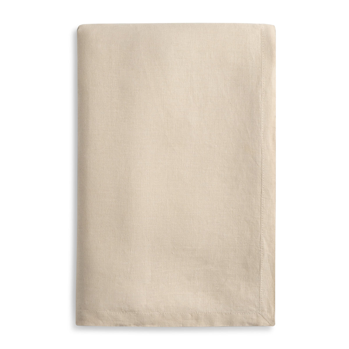 Dune Beige European Linen 55 x 110 Rectangular Tablecloth