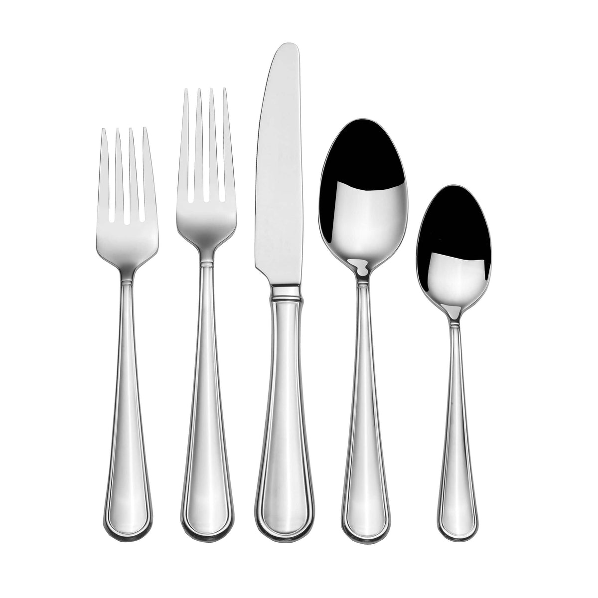 Virtuoso 114 Piece Flatware Set with Expandable Caddy, Service for 12