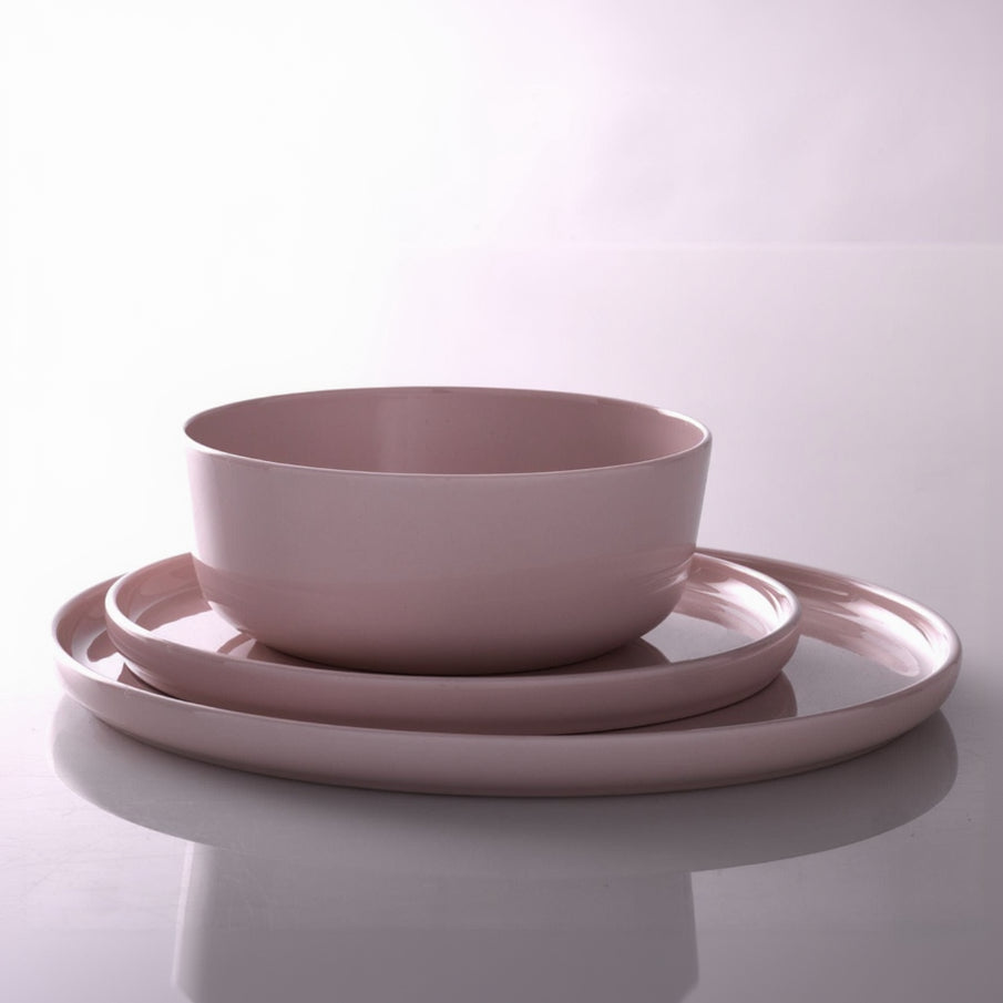Madison Pink 12 Piece Dinnerware Set, Service for 4