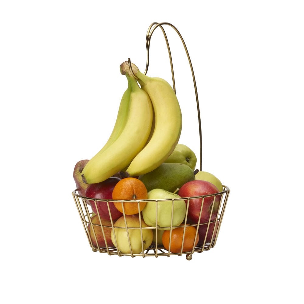 Geneva Gold Fruit Storage Basket with Banana Hook