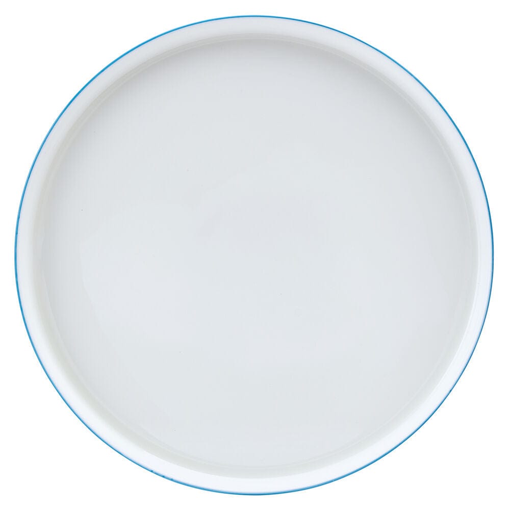 Samantha Blue Rim 12 Piece Dinnerware Set, Service for 4