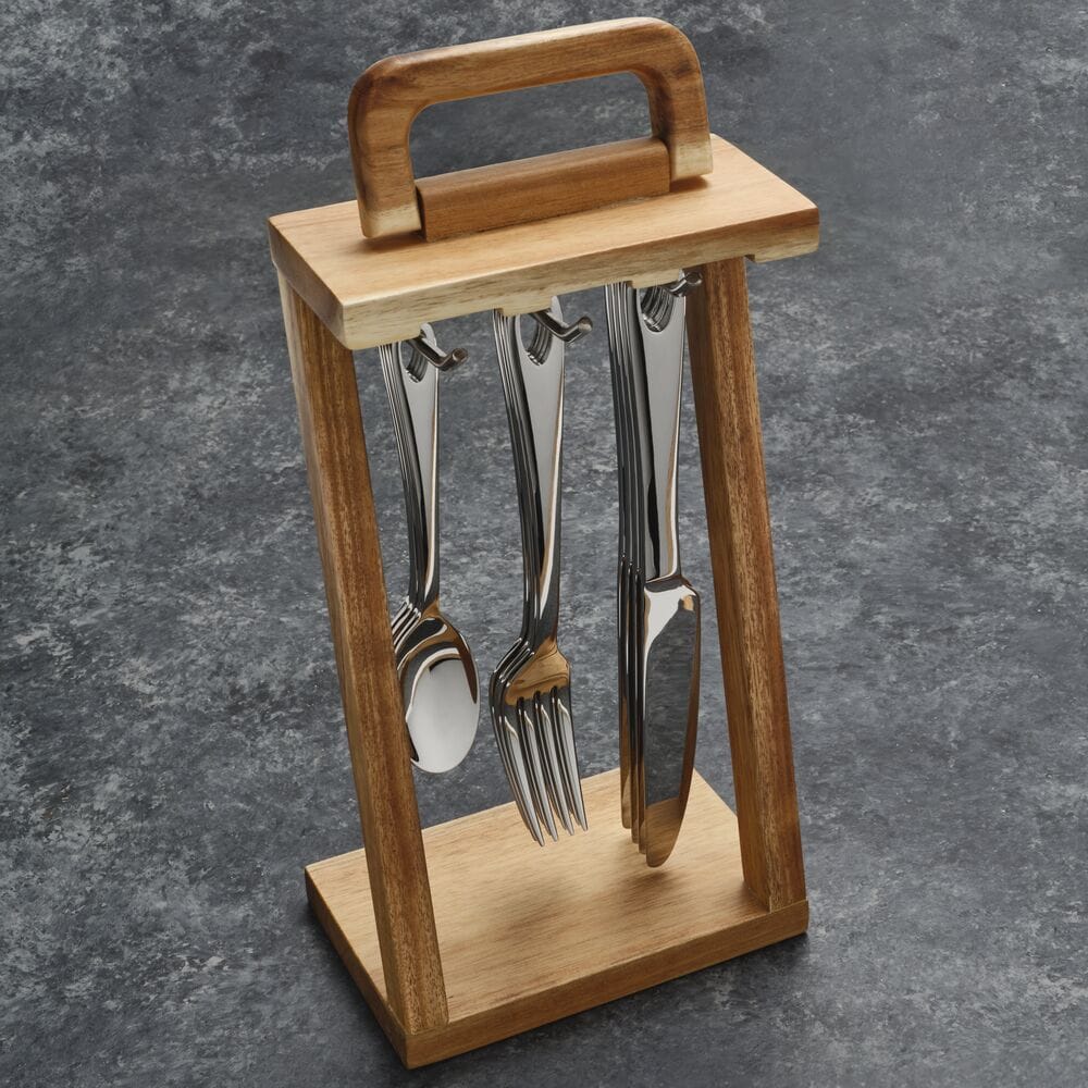 Urban 18 Piece Flatware Set with Caddy