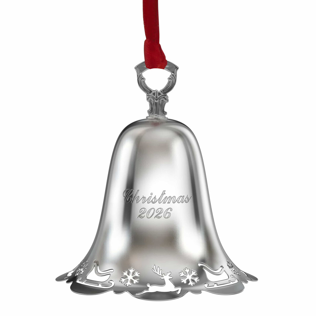 Towle 2026 Silver Plated Pierced Bell Ornament 47th Edition